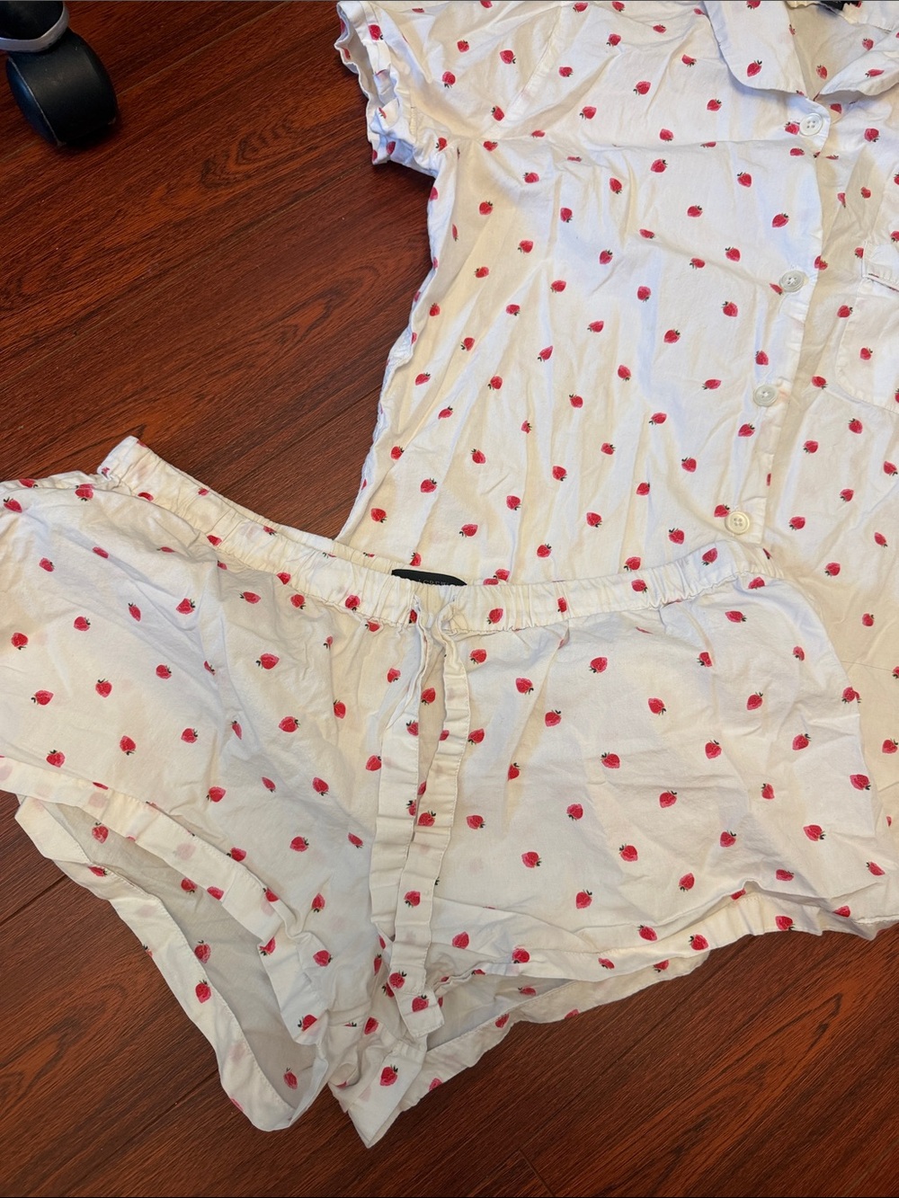 J.Crew White Pajama Set with Strawberry Print - Picture 5 of 10